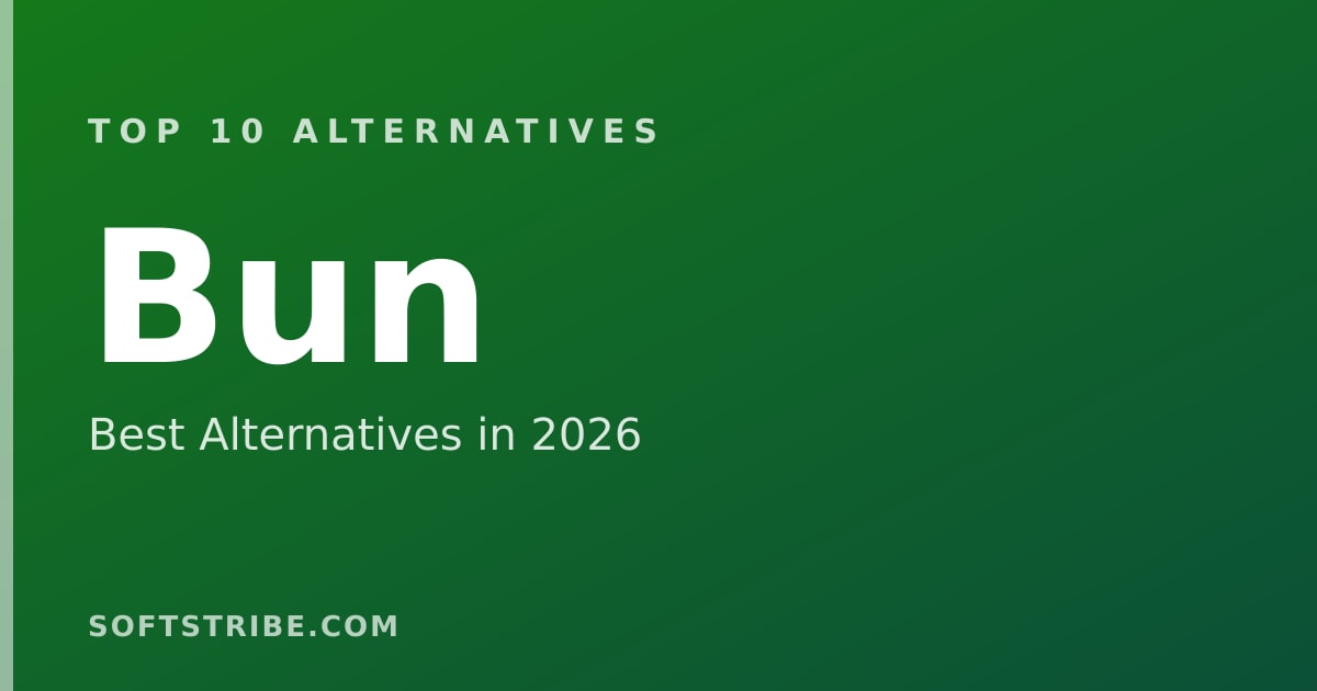 Top 10 Best Alternatives for Bun in 2026