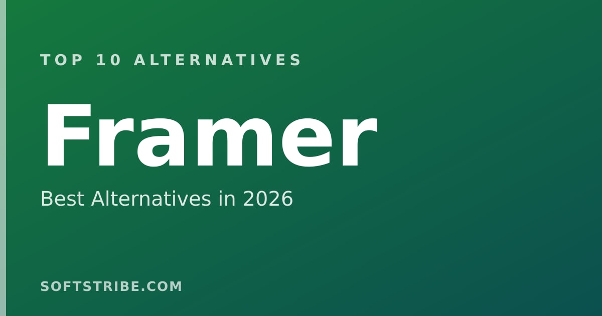Top 10 Best Alternatives for Framer in 2026