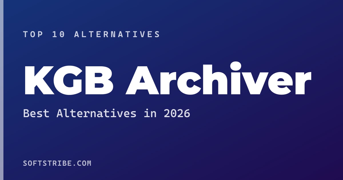Best KGB Archiver Alternatives: For High compression file archiver in 2026