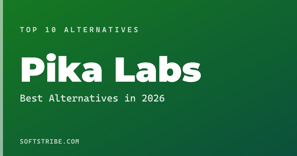 Top 10+ Alternatives for Pika Labs in 2026