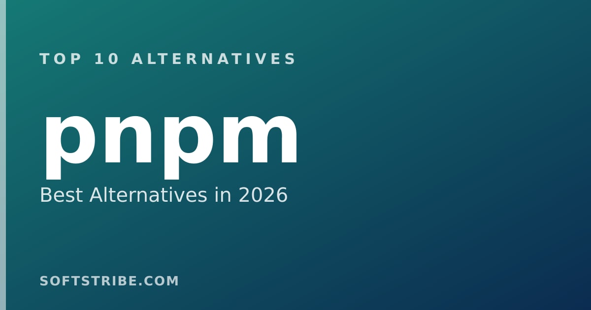 Top 10 Best Alternatives for pnpm in 2026