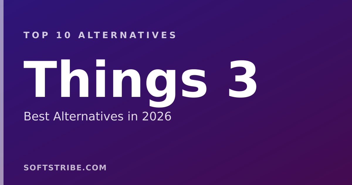 Top 10 Best Alternatives for Things 3 in 2026