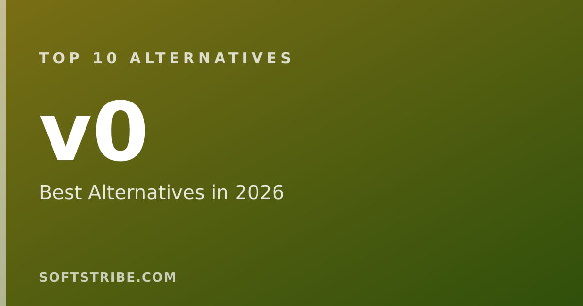 Top 10 Best Alternatives for v0 in 2026