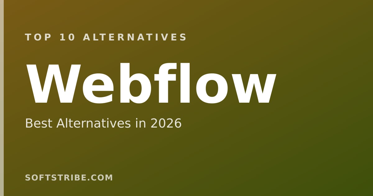 Top 10 Best Alternatives for Webflow in 2026