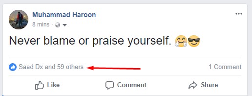 Likes increased successfully on Facebook status