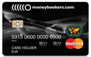 The Moneybookers Prepaid MasterCard Card Image