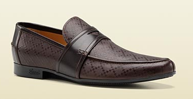 Moccasin with Gucci Script Logo on Heel