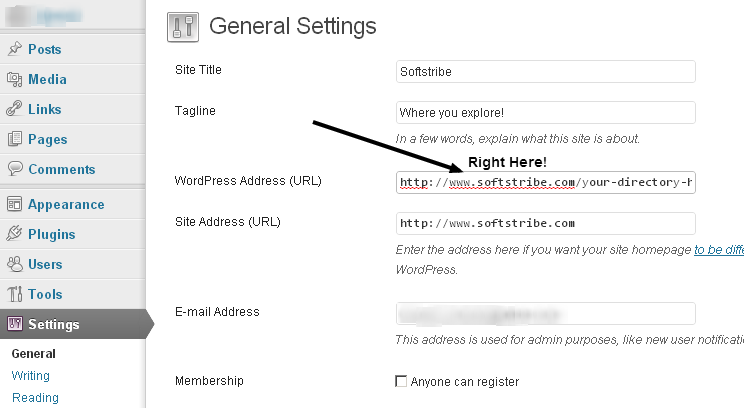 Moving WordPress Core files into a DIrectory