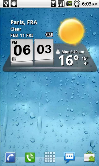 3D Digital Weather Clock Android
