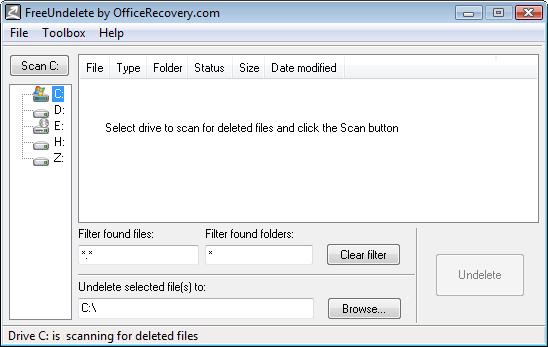FreeUndelete by OfficeRecovery