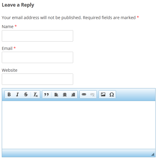 Leave comment through CKEditor