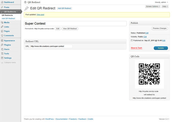 QR CODE REDIRECT