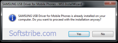 Samsung USB Drivers already Installed