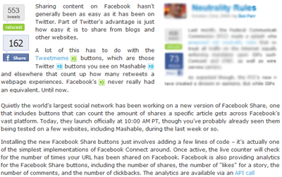 Facebook Share (New) Button