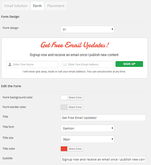 Optin Forms Screenshot 02
