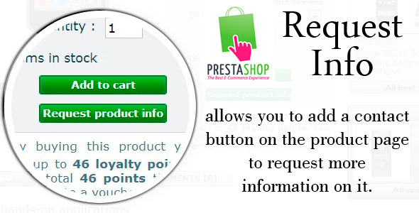 Prestashop Request Info