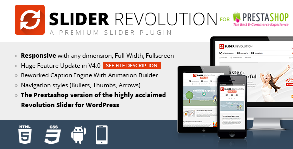 Slider Revolution Responsive Prestashop Module