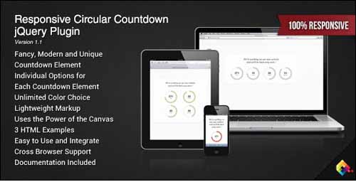 Circular Countdown jQuery Plugin