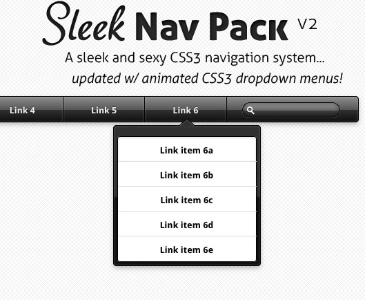 Sleek CSS3 Nav v2