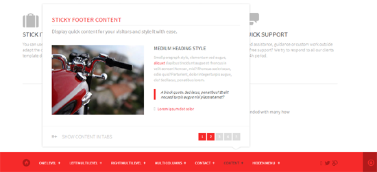 Stick it HTML5 & CSS3 Sticky Footer & Menu