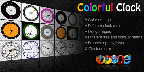 colorful clock