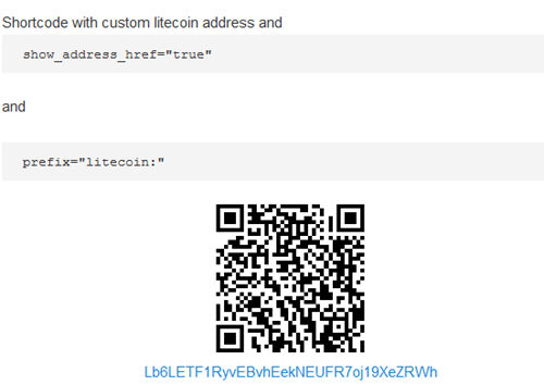 Bitcoin Payments Widget Shortcode