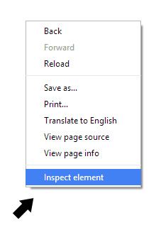Inspect element browser trick