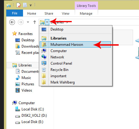 How to Goto Google Chrome Extensions Folder in Windows 8