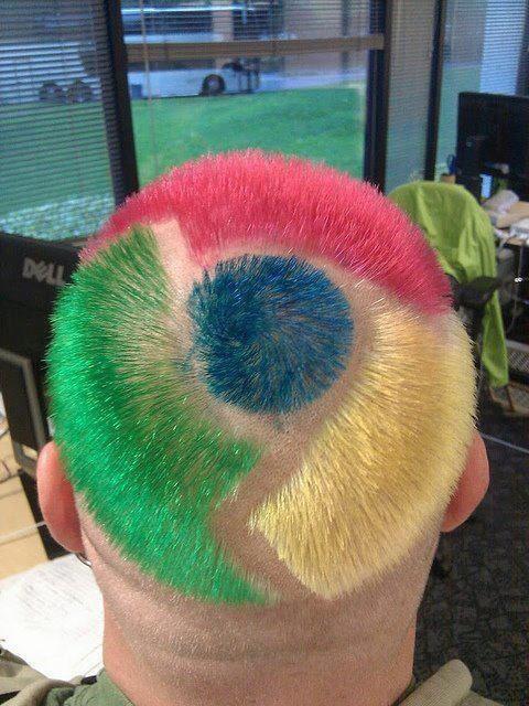 Google Chrome hairstyle