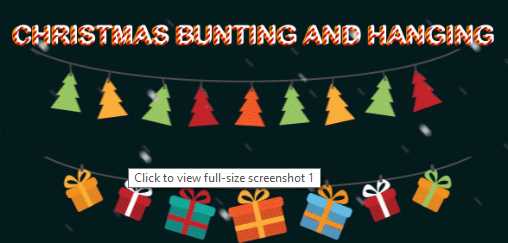 Christmas Bunting and Hanging