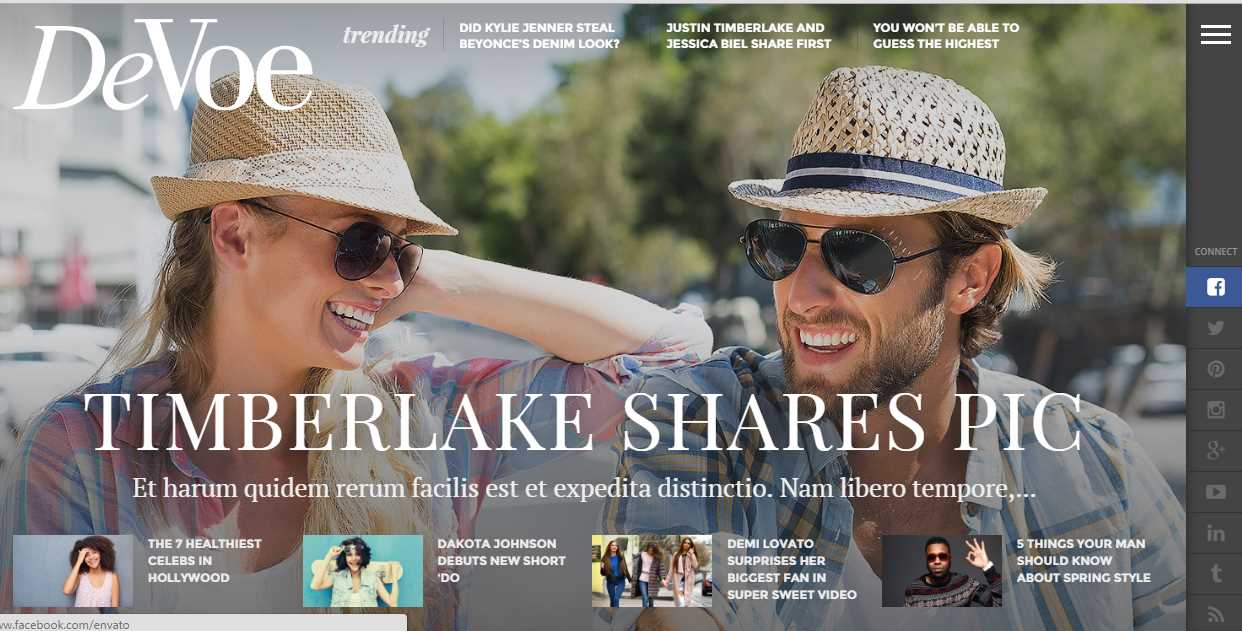 DeVoe – Fashion & Entertainment News Theme