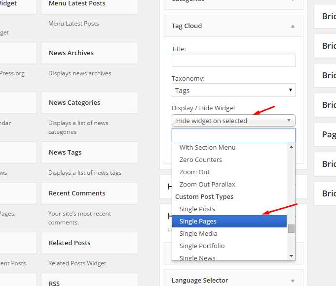 Restrict Widget on Single Pages