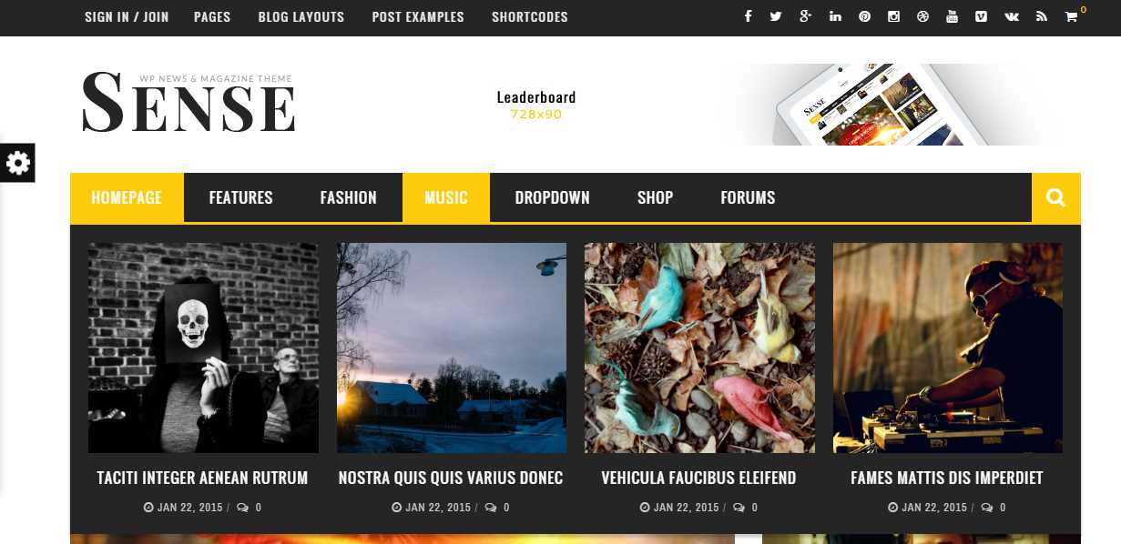 Sense – Blog Magazine & News Theme