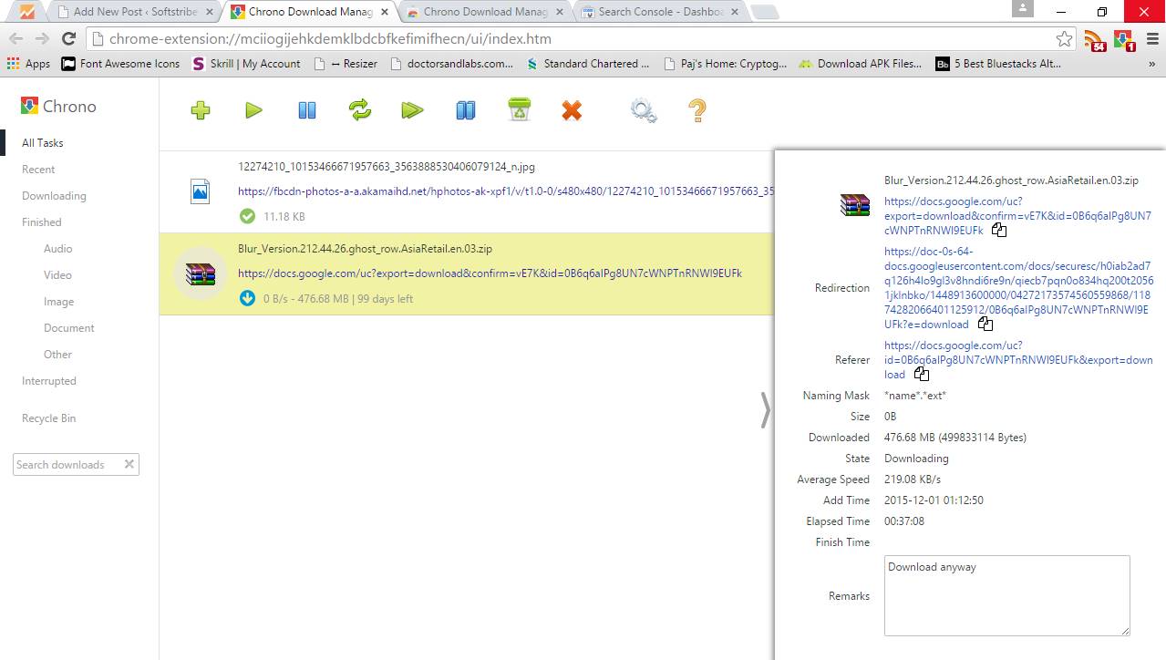 Chrome Download Manager