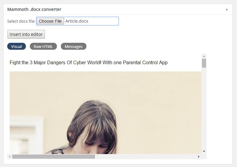 how mammoth .docx converter works