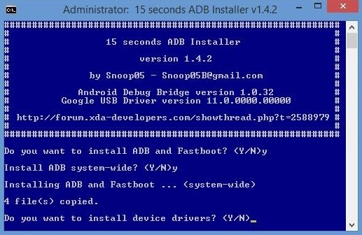 ADB installer exe