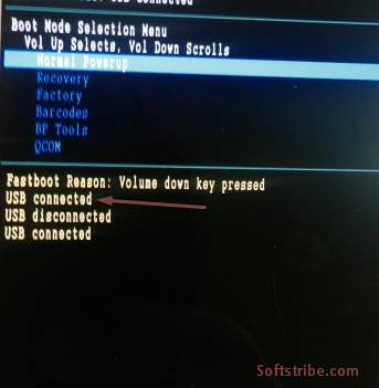 USB connected Moto X