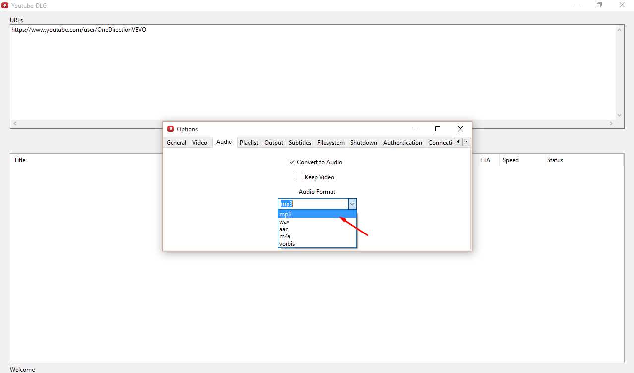 YouTube to Mp3 Audio Formats