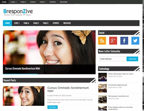 BresponZive WordPress Theme