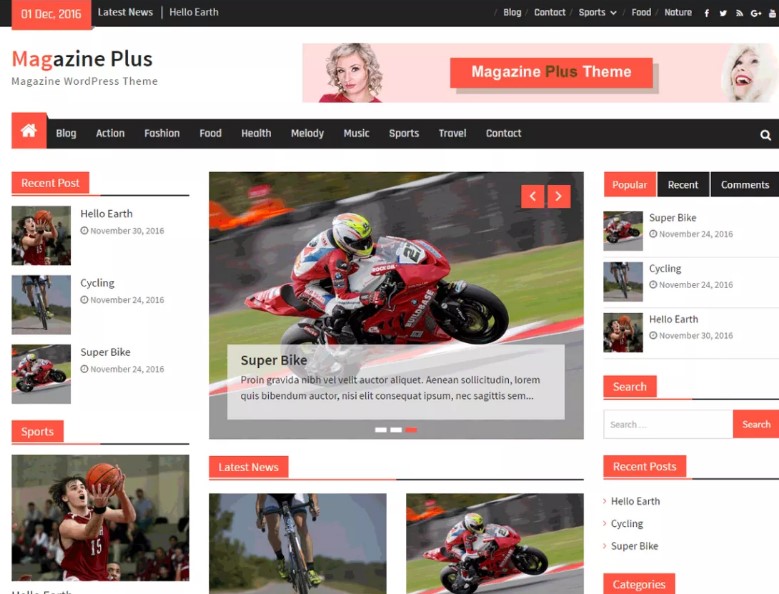 Magazine Plus WordPress Magazine Theme