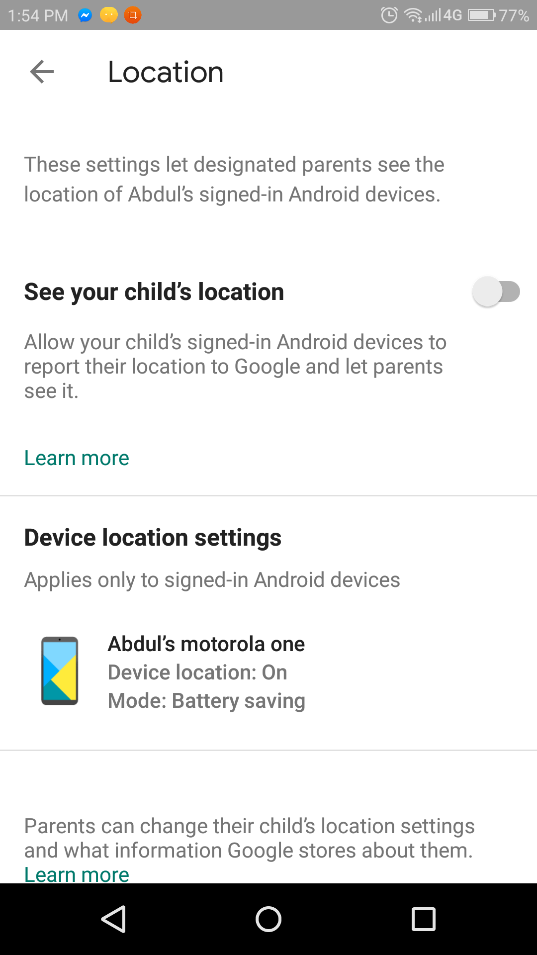 See your child's location with Family link for Parents