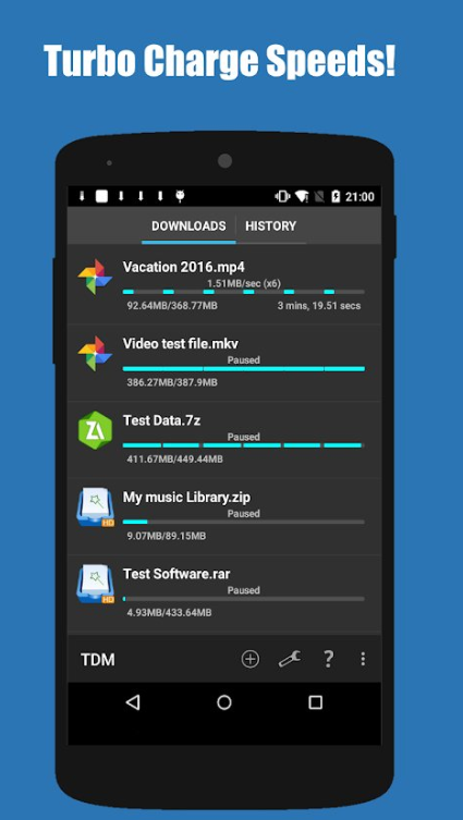 Turbo Download manager app
