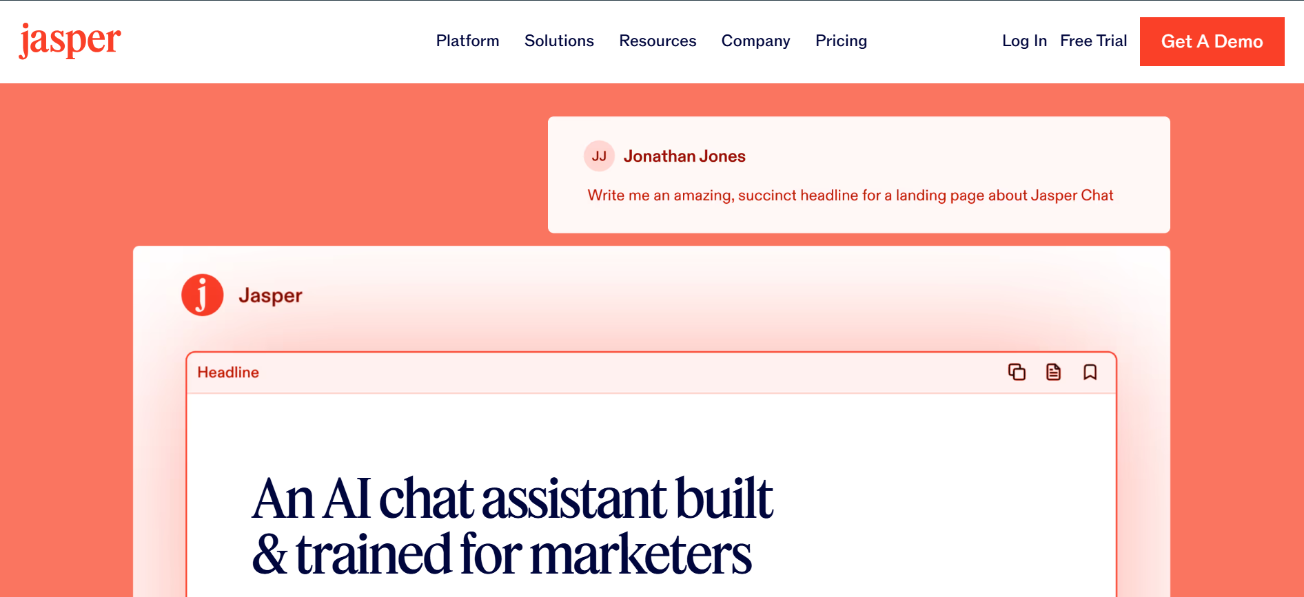 Jasper Chat Alternative of ChatGPT