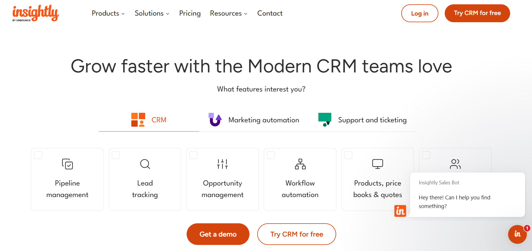 Insightly best alternative of Zoho CRM
