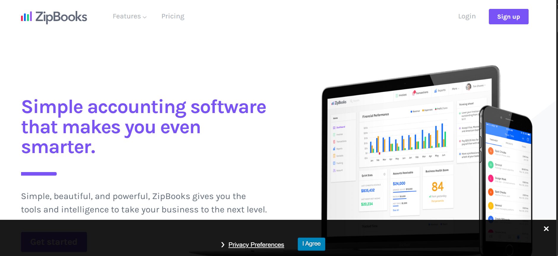 ZipBooks best alternative of FreshBooks