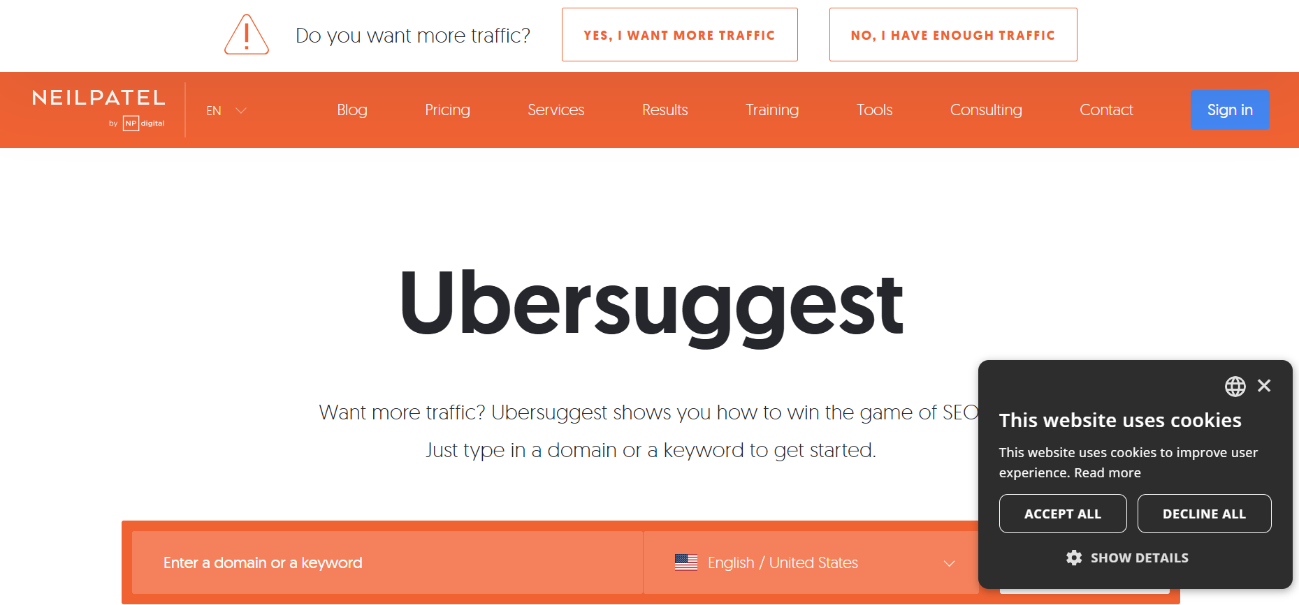 Ubersuggest best alternative of Keyword
