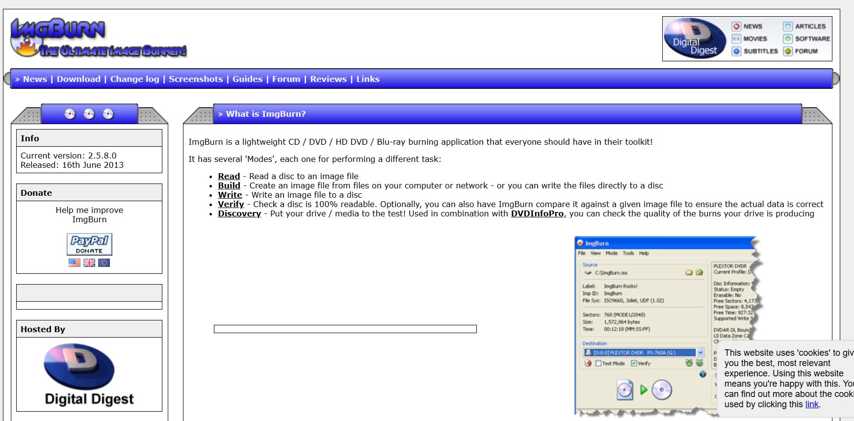 ImgBurn Alternatives for CDBurnerXP