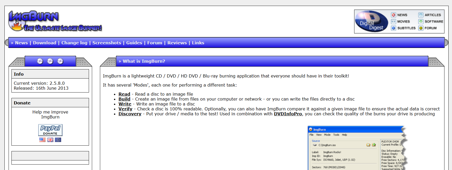 ImgBurn Alternative to InfraRecorder