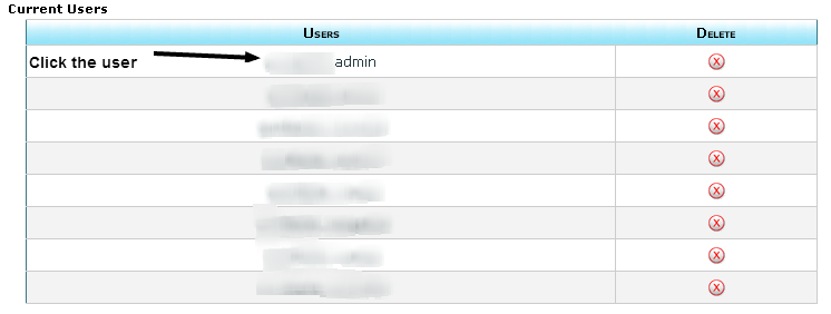 Click the User in cpanel