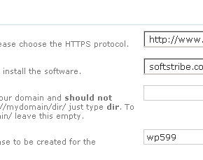 Database Name while installing WordPress